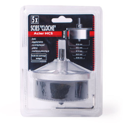 Jeu de 5 scies cloches HCS 40mm