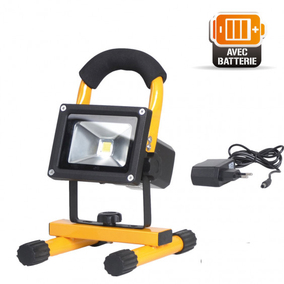 Projecteur à LED COB 10W Portable Batterie Rechargeable WOLTZ