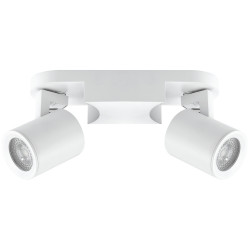 spot double blanc 8w gu10 sans ampoule