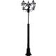 Lampadaire Extérieur 3 Têtes 3x100W E27 Fonte Noire 